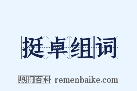 挺卓组词是什么意思的图片